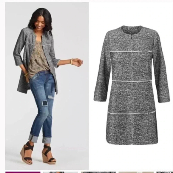 Cabi Style 5299 Swing Times Black and White Jacket size Small - Picture 2 of 11